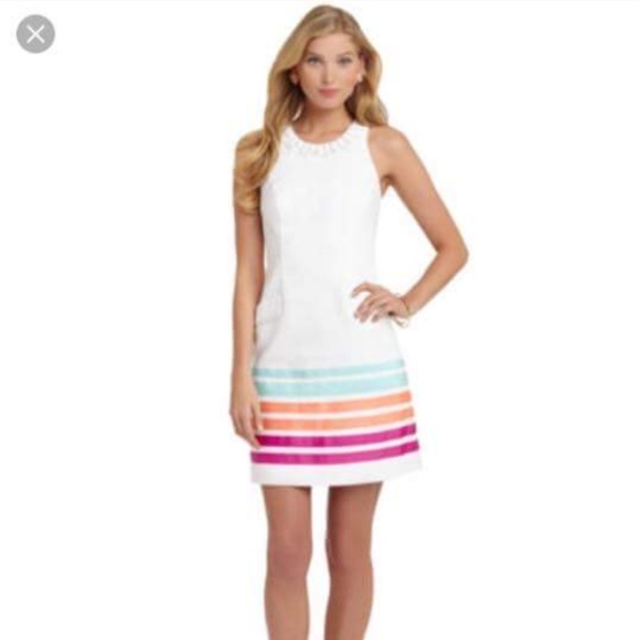 Lilly Pulitzer Dresses & Skirts - Lilly Pulitzer Pearl bead resort white swirl dress
